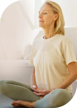 Meditating in stillness